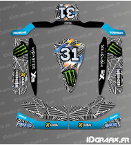 Kit-deco-100% Eigene Block 2017 series für TONY Kart