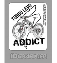 Adhesiu 7,5x6cm - Turbo Levo Addicte -idgrafix