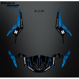 Kit dekor 100% - Def-Monster-Blau - IDgrafix - Polaris RZR 1000 S/XP-idgrafix