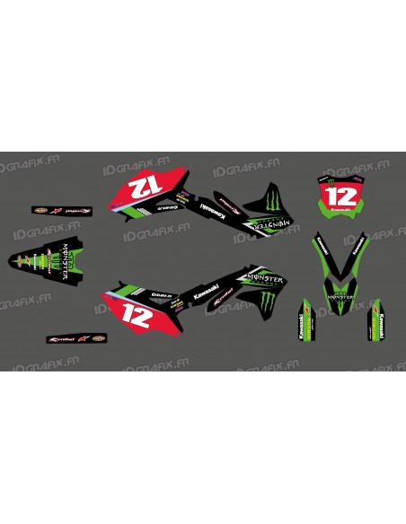Kit deco Blake Baggett Replica per Kawasaki KX/KXF Kit deco Blake Baggett Replica per Kawasaki KX/KXF