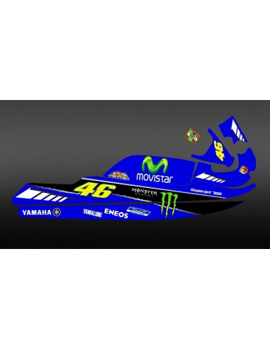 Kit dekor 100% persönlich Rossi replikat für Yamaha Superjet 700