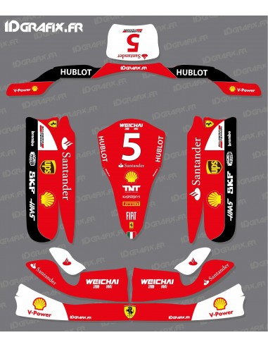 Kit deco 100% Custom Scuderia F1 for Karting Tony Kart M4