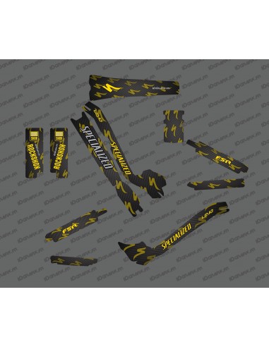 Kit deco di Carbonio, Edizione Completa (Giallo) - Specialized Turbo Levo