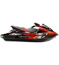 Kit deco 100% perso Monster (rouge) - Yamaha FX (après 2012)