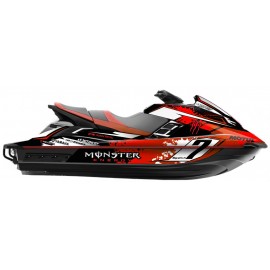 Kit deco 100% perso Monster (Vert) - Yamaha FX (après 2012) - IDgrafix