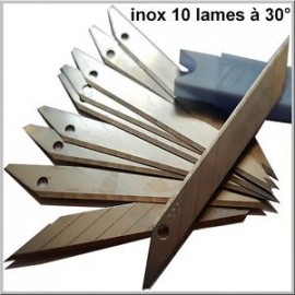 Box 10 Klingen geschliffen 30° spezielle covering/kit-deco