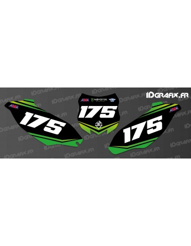 Kit décoration Plaque Numéro Monster Edition - Kawasaki KX/KXF