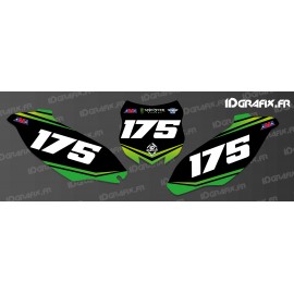 Kit décoration Plaque Numéro Monster Edition - Kawasaki KX/KXF-idgrafix