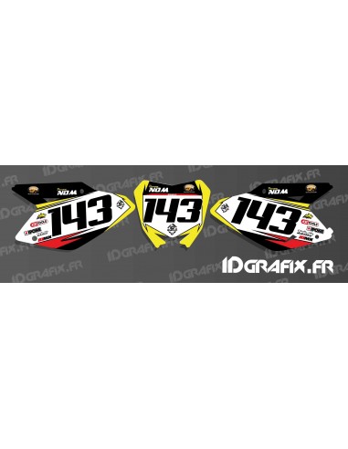 Kit décoration Plaque Numéro MX Edition - Suzuki RM/RMZ