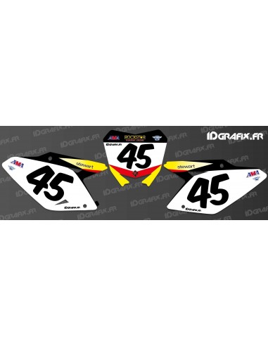 Kit decoration Plate Number Stewart Replica - Suzuki RM/RMZ