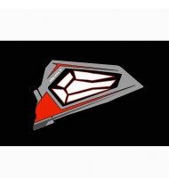 Kit décoration Porte Basse Origine Polaris Titanium RED - IDgrafix - Polaris RZR 900/1000