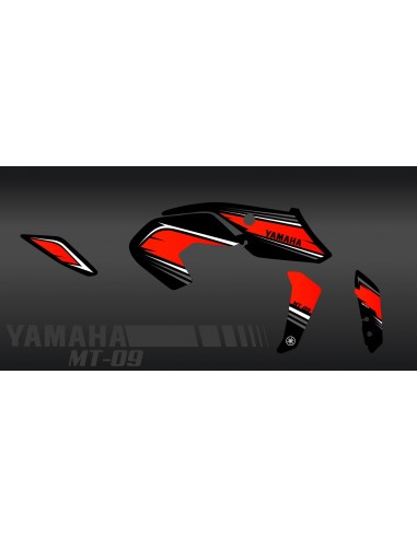 Kit de decoració de Curses de color vermell - IDgrafix - Yamaha MT-09 (després de 2017) -idgrafix