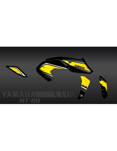 Kit de decoració de Curses de color Groc - IDgrafix - Yamaha MT-09 (després de 2017) -idgrafix