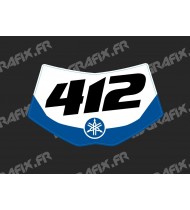 Kit deco 100 % Personalizado Placa Frontal Yamaha WRF - M. Mercier