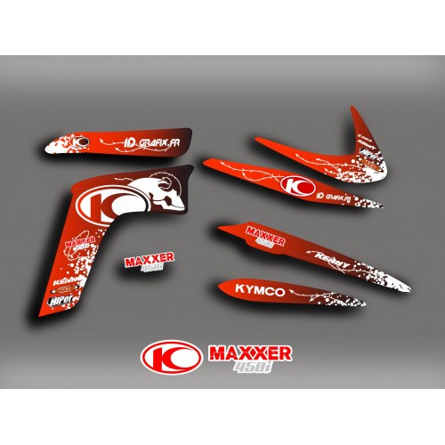 Kit-Deco-Skull Rot - Kymco 450 Maxxer