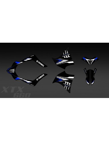 - Deko-Kit 100% - Def Monster (Blau) für Yamaha 660 XT (2000-2007)