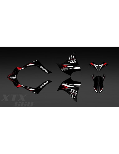 Kit déco 100% Perso Monster (Rouge) pour Yamaha 660 XT (2000-2007)