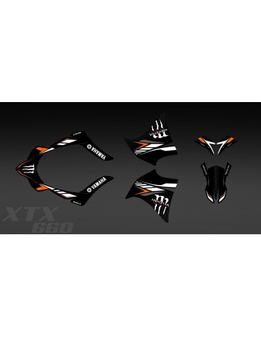 - Deko-Kit 100% - Def Monster (Orange) für Yamaha 660 XT (2000-2007)