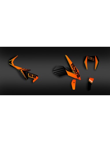 Kit de decoració Característica de la sèrie (Taronja) - KTM 690 Duc (2012-2017) -idgrafix