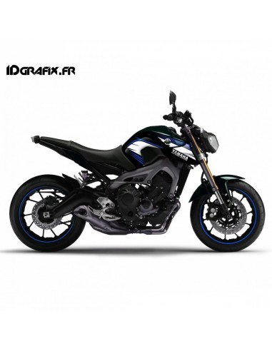 Kit decoration Light Racing blue-and-white - IDgrafix - Yamaha MT-09