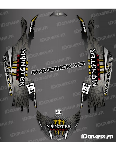 Kit de decoración de DC de la Serie de Oro - Idgrafix - Can Am Maverick X3
