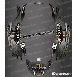 Kit de decoración de DC de la Serie de Oro - Idgrafix - Can Am Maverick X3