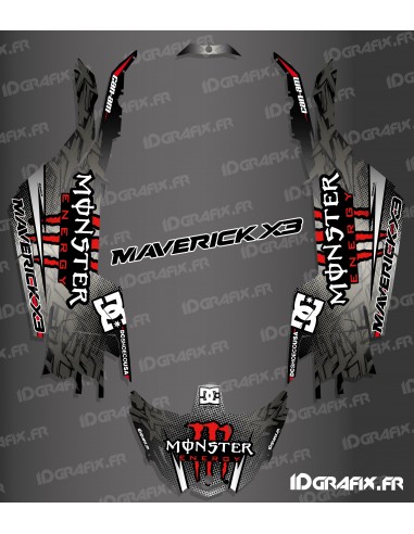 Kit décoration DC Series Rouge - Idgrafix - Can Am Maverick X3