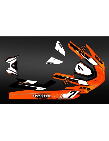 Kit deco 100% perso Monster (orange) - Yamaha FX (après 2012)