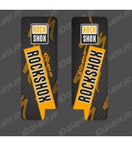 Adhesius De Protecció De Forquilla RockShox De Carboni (Taronja) - Especialitzada Turbo Levo -idgrafix