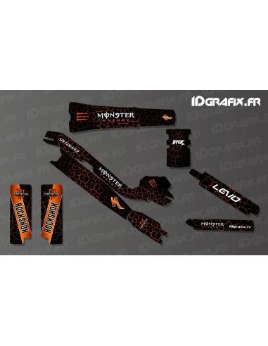 Kit deco Vulcano Mostro Edizione Completa (Arancione) - Specialized Turbo Levo