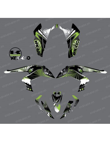 Kit de decoración de Reptil Verde - IDgrafix - Kawasaki KFX 450R