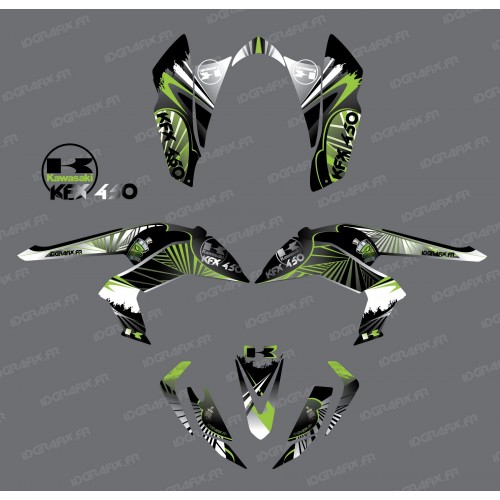 Kit de decoración de Reptil Verde - IDgrafix - Kawasaki KFX 450R