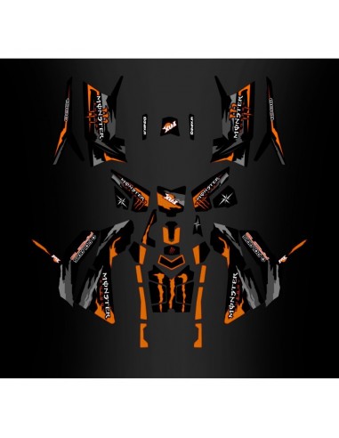 Kit décoration Monster Orange Edition (Full) - IDgrafix - Polaris 850/1000 Scrambler