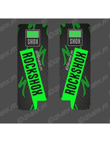 Stickers Protection Fourche RockShox Carbon (Vert) - Specialized Turbo Levo