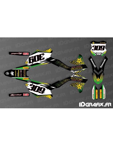 Kit déco 100% perso Rockstar Energy pour Kawasaki KX/KXF