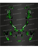 Kit decoration Full 100% Custom Monster Edition (Green) - IDgrafix - Can Am Outlander (G1)
