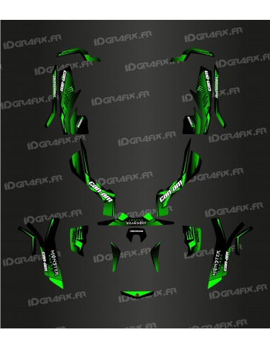 Kit decoration Full 100% Custom Monster Edition (Green) - IDgrafix - Can Am Outlander (G1)