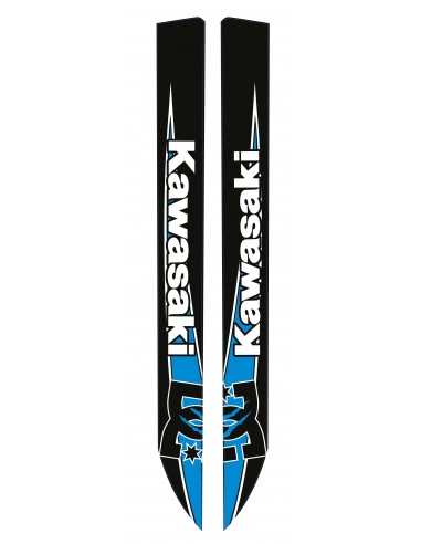 Sticker Bas de coque pour Kawasaki STX 15F (Bleu)