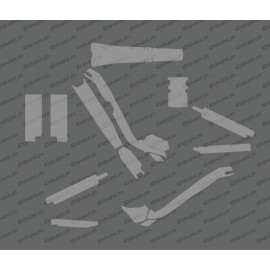 Kit stickers Transparent (Gloss or Matt) - Specialized Turbo Levo - IDgrafix