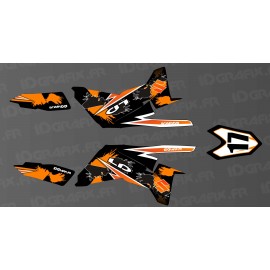 Kit décoration 100% perso Orange (partiel) - IDgrafix - Suzuki  LTR 450 - DIOGO