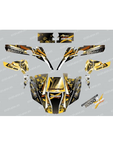 Kit décoration Cross Jaune - IDgrafix - Can Am 1000 Commander