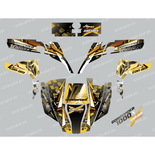 Kit dekor Cross Gelb - IDgrafix - Can Am 1000 Commander