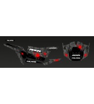Kit decorazione Steel Edition (Grigio/Rosso)- IDgrafix - Polaris RZR 1000 S/XP