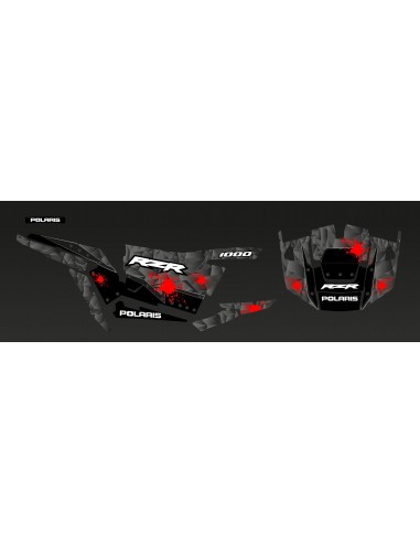 Kit decoration Steel Edition (Grey/Red)- IDgrafix - Polaris RZR 1000 S/XP