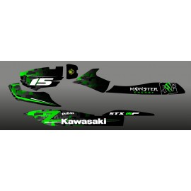 Kit de decoració Edició Digital Verd per a Kawasaki STX 15F