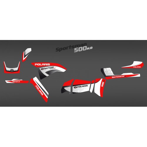 Kit décoration Red Limited Series  - IDgrafix - Polaris 500 Sportsman