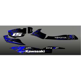 Kit de decoració Edició Digital Blau per a Kawasaki STX 15F