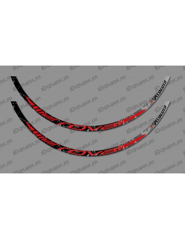 Lot 2 Stickers Brush Edition (Red) - Rim Roval