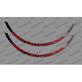 Lot 2 Stickers Brush Edition (Red) - Rim Roval