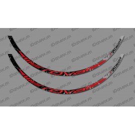 Lot 2 Stickers Brush Edition (Red) - Rim Roval - IDgrafix